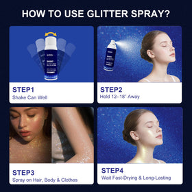 XICZH glitter on clothing showing cling and non-flaking sparkle