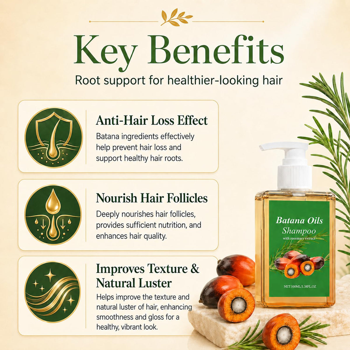 XIKRO shampoo in hand while applying showing easy use and control