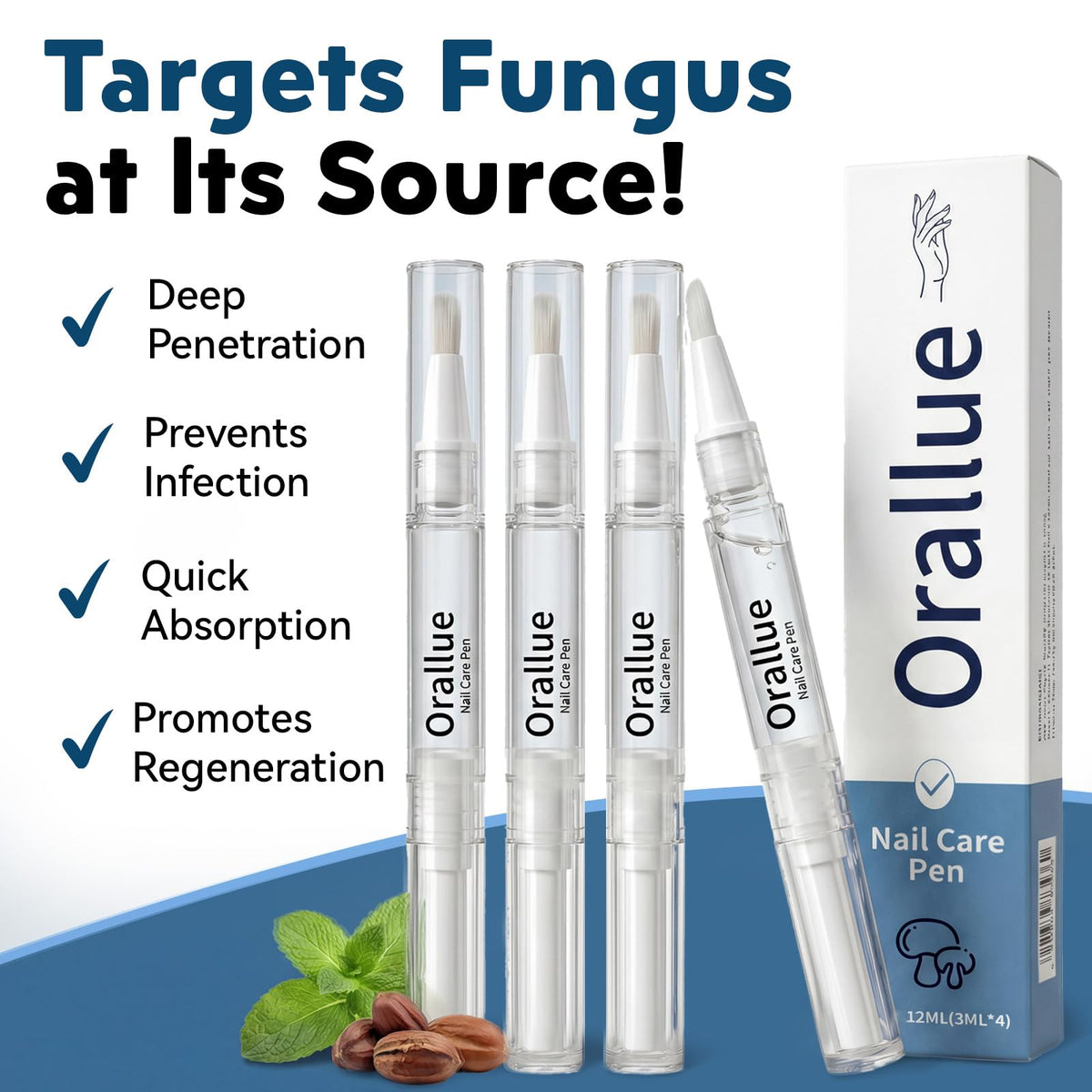 XILRVON in-use applying pen to cuticle for targeted hydration benefit