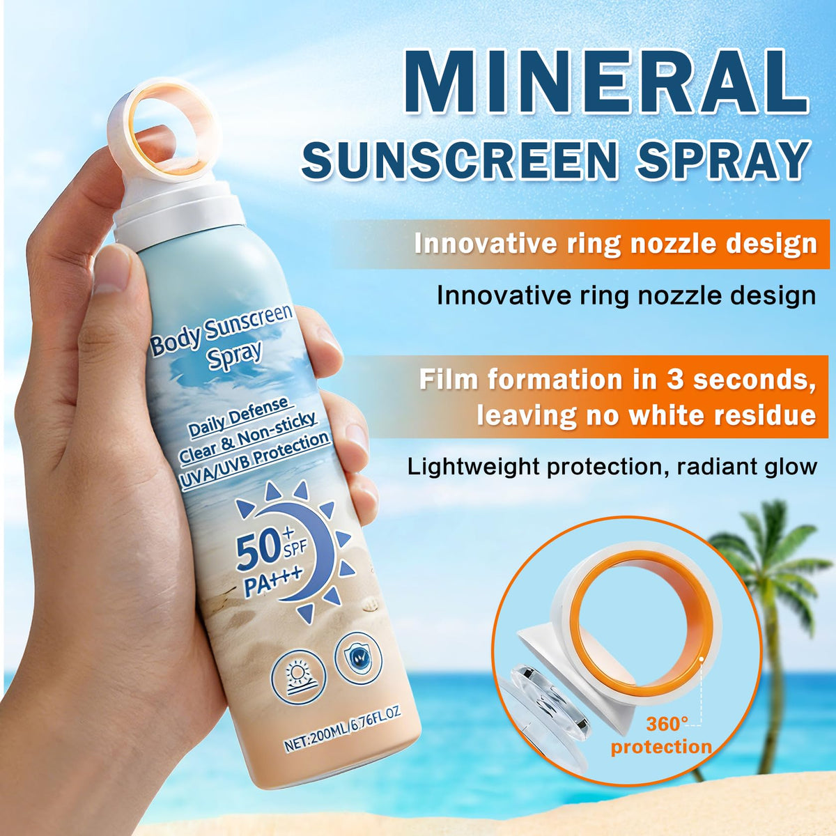 XINGXYUEL nozzle close-up displaying ring spray for even coverage