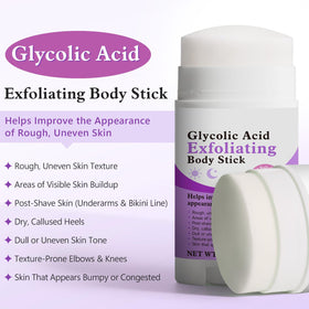 XINSZLIN applying stick to arm for targeted exfoliation benefit
