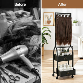 XINTUO accessory kit laid out for fast braiding prep and convenience