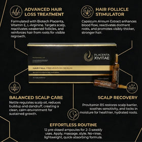 XIVITAE ampoule closeup with a serum droplet illustrating quick absorption benefit
