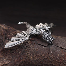 XJYHDY dragon clip placed in braid, enhances gothic braid style