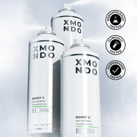 XMONDO 5 oz bottle in hand to show compact travel-friendly size