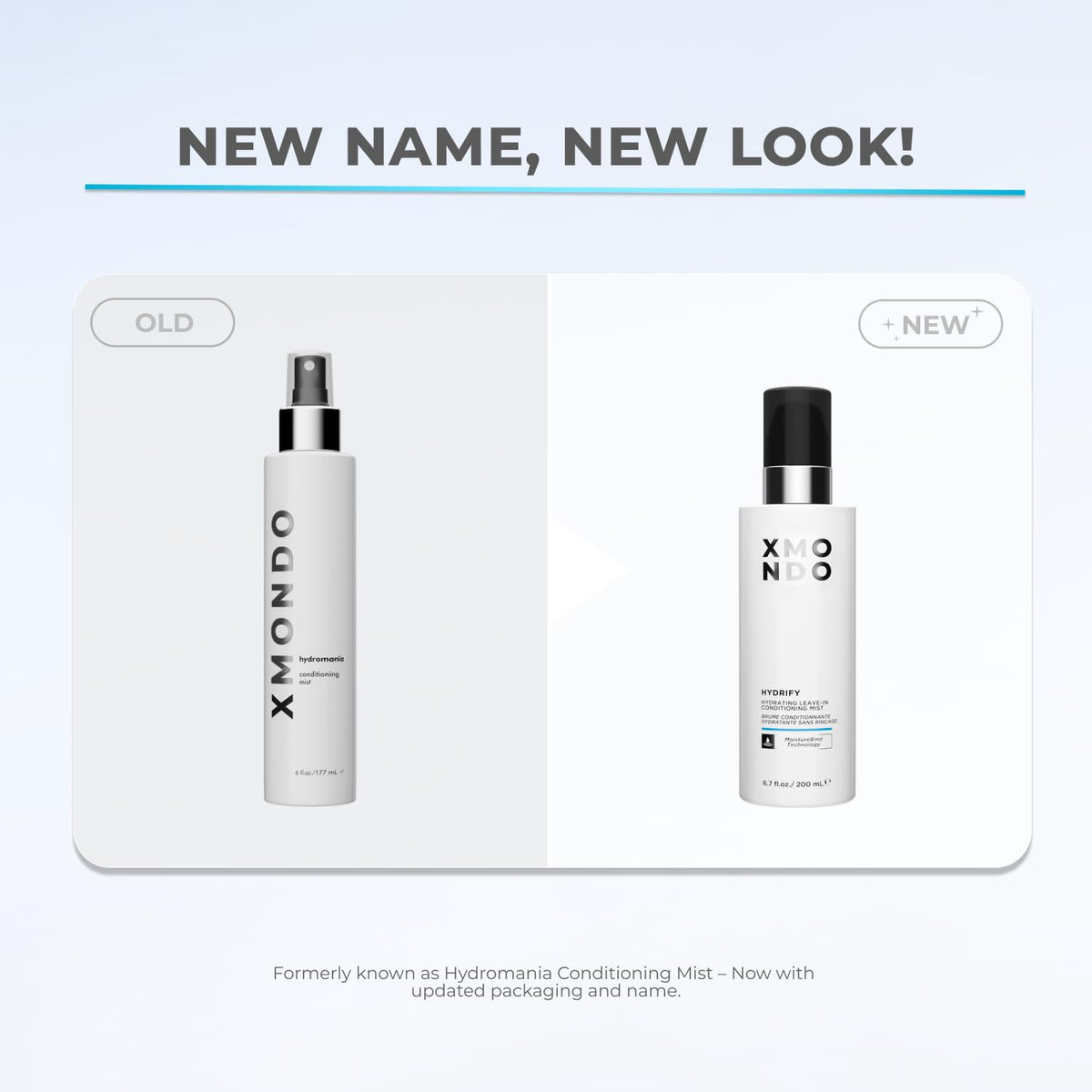XMONDO mist spraying from bottle to show even coverage and effortless application benefit