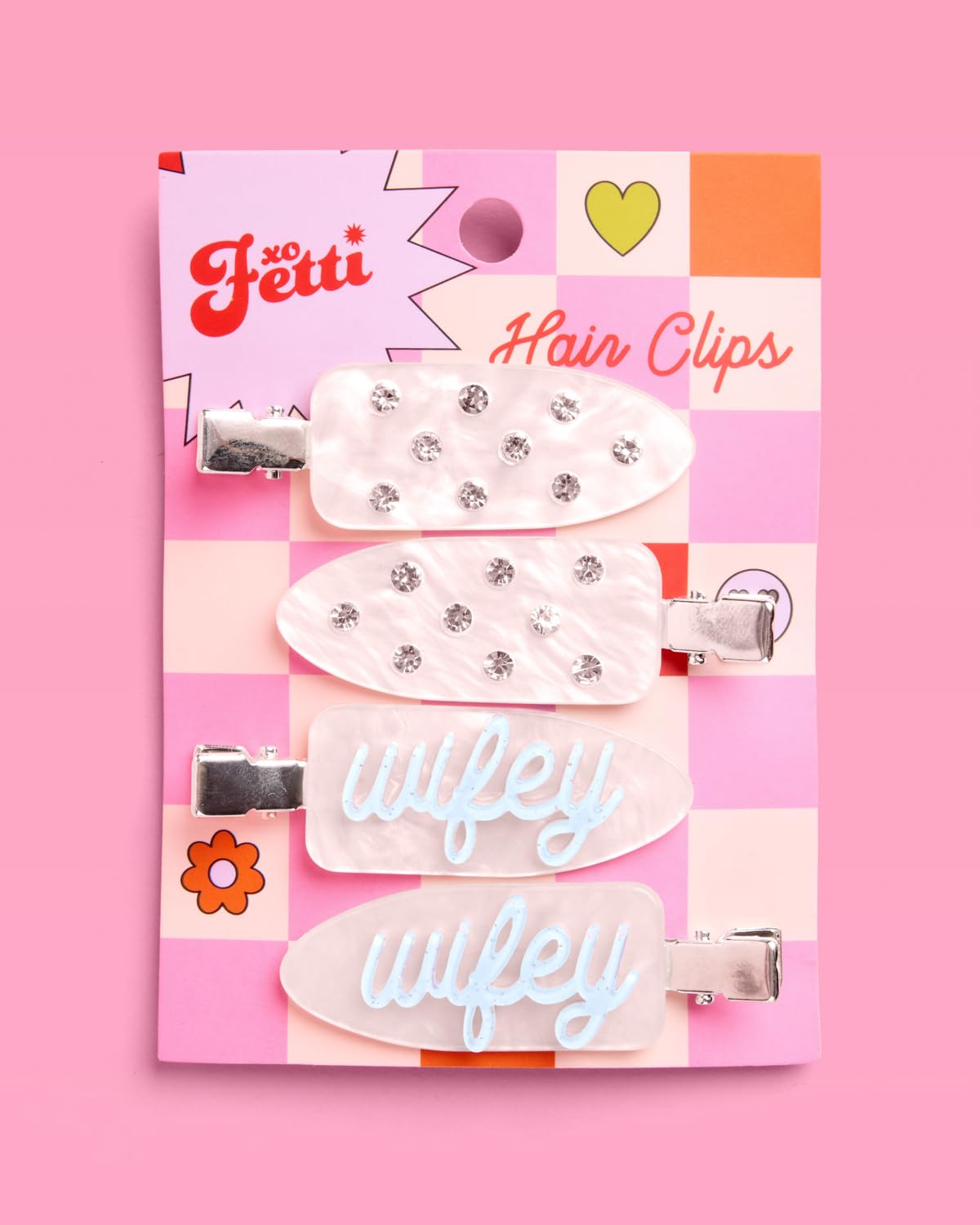 xo, Fetti bridal party flatlay showing mix-and-match benefit for events