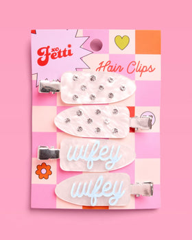 xo, Fetti bridal party flatlay showing mix-and-match benefit for events
