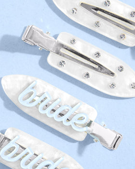 xo, Fetti close detail of rhinestones showing sparkle that elevates bridal looks benefit