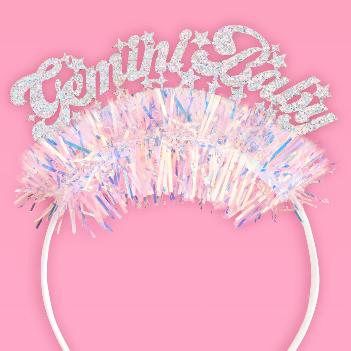 xo, Fetti headband front view showing Gemini logo and sparkle benefit