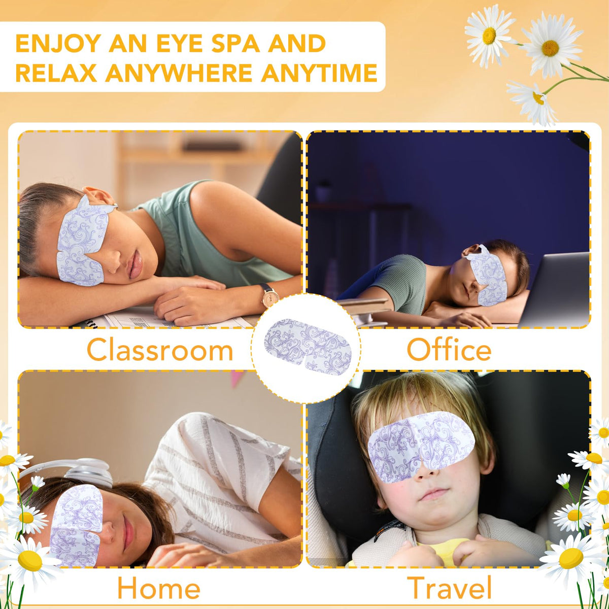 Nightstand scene with XPCARE chamomile mask for calming bedtime routine