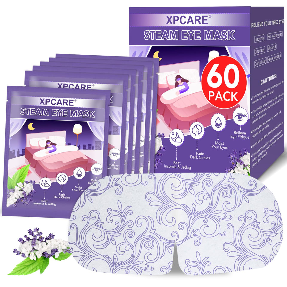 XPCARE front packaging lavender shows 60-pack and convenient travel use