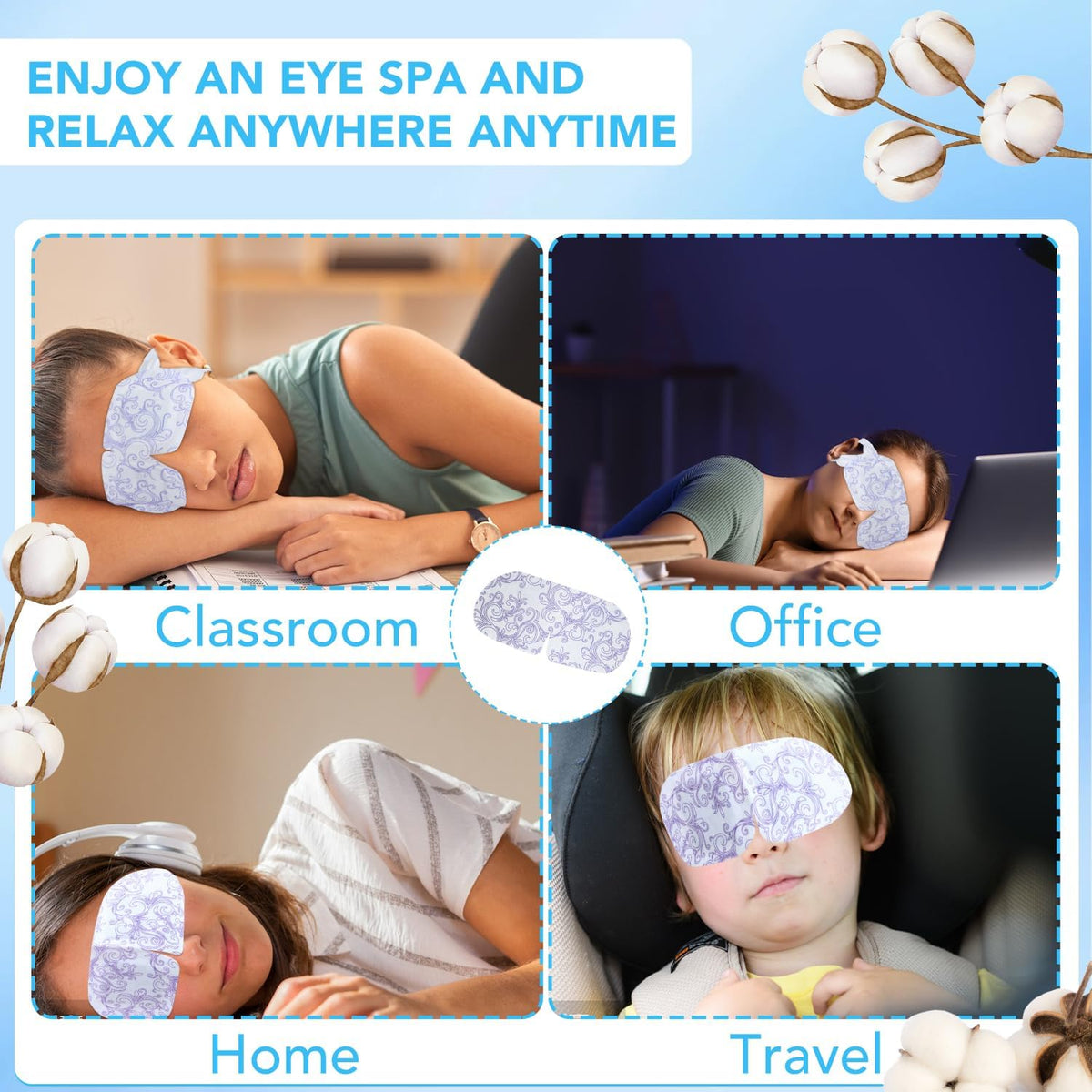 Relaxing home scene with XPCARE mask used during evening wind-down