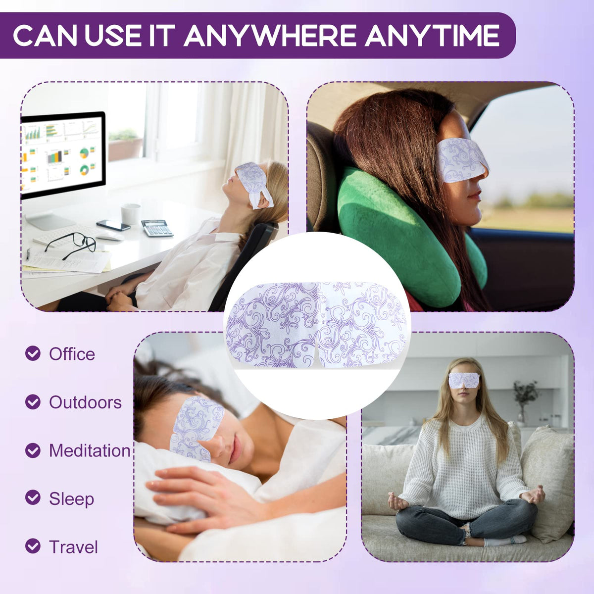 XPCARE mask worn by model demonstrating relaxation benefit