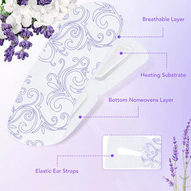 XPCARE single mask close up displaying steam pad and gentle warmth benefit