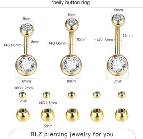 Xpircn assorted jewelry layout benefits variety with multiple gauges and styles