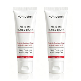 XQMVCO Koriderm front packaging showing product and benefits