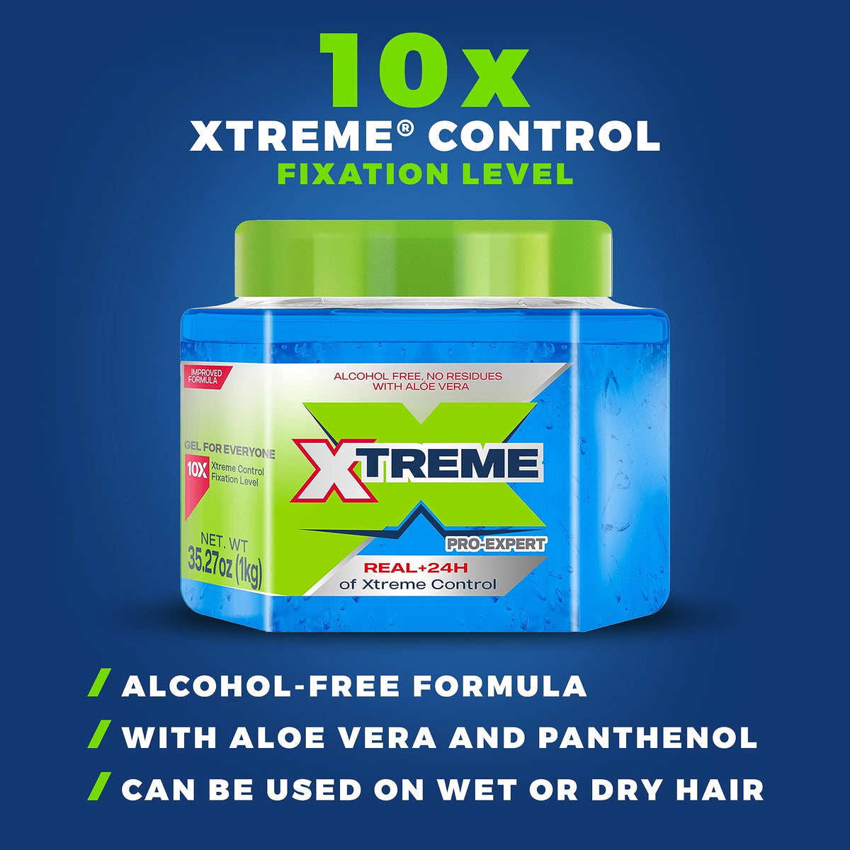 Xtreme gel on palm ready for application demonstrating easy distribution benefit