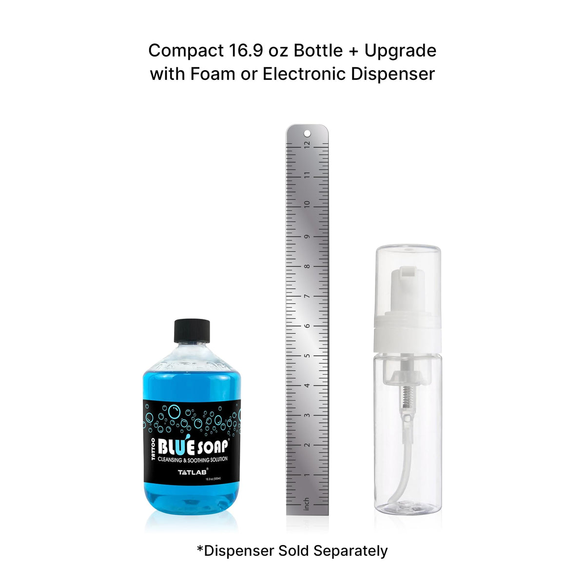 XTREME 500ml bottle beside a ruler for size and volume comparison, studio friendly