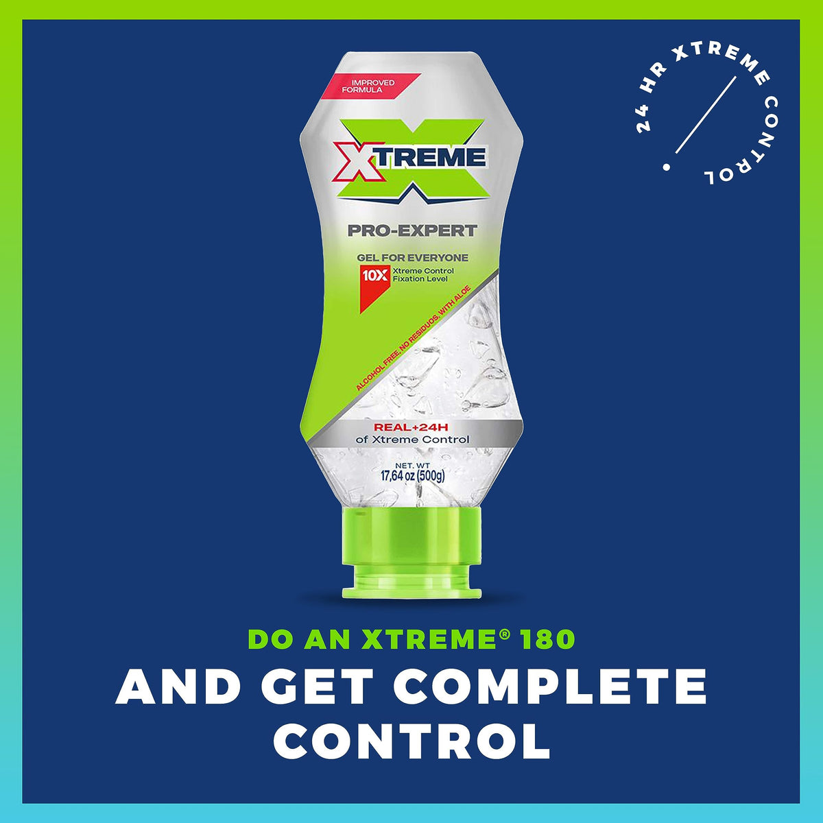 Xtreme bottle ergonomic squeeze design for controlled, precise application benefit
