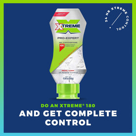 Xtreme bottle ergonomic squeeze design for controlled, precise application benefit
