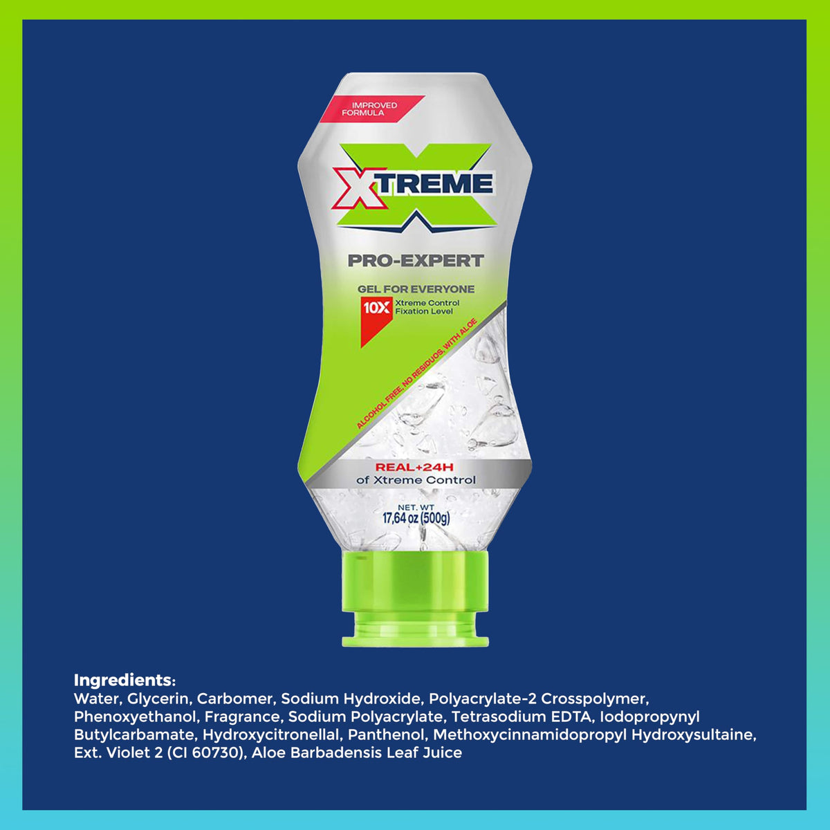 Xtreme clear gel texture close-up showing smooth, residue-free finish benefit