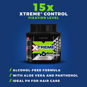 Xtreme gel gloss detail highlighting wet-look shine and strong hold finish