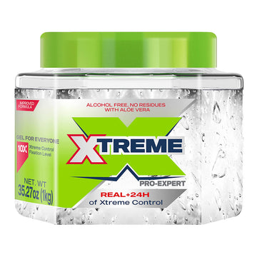 Xtreme jar front showing size and branding with easy application benefit
