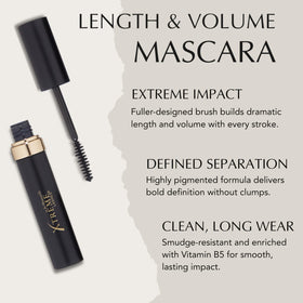 Xtreme Lashes formula texture stroke showing smooth, pigmented finish