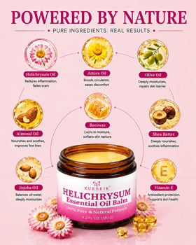 XUEBEIK applying balm to hand, moisturizing fragile skin and reducing dryness