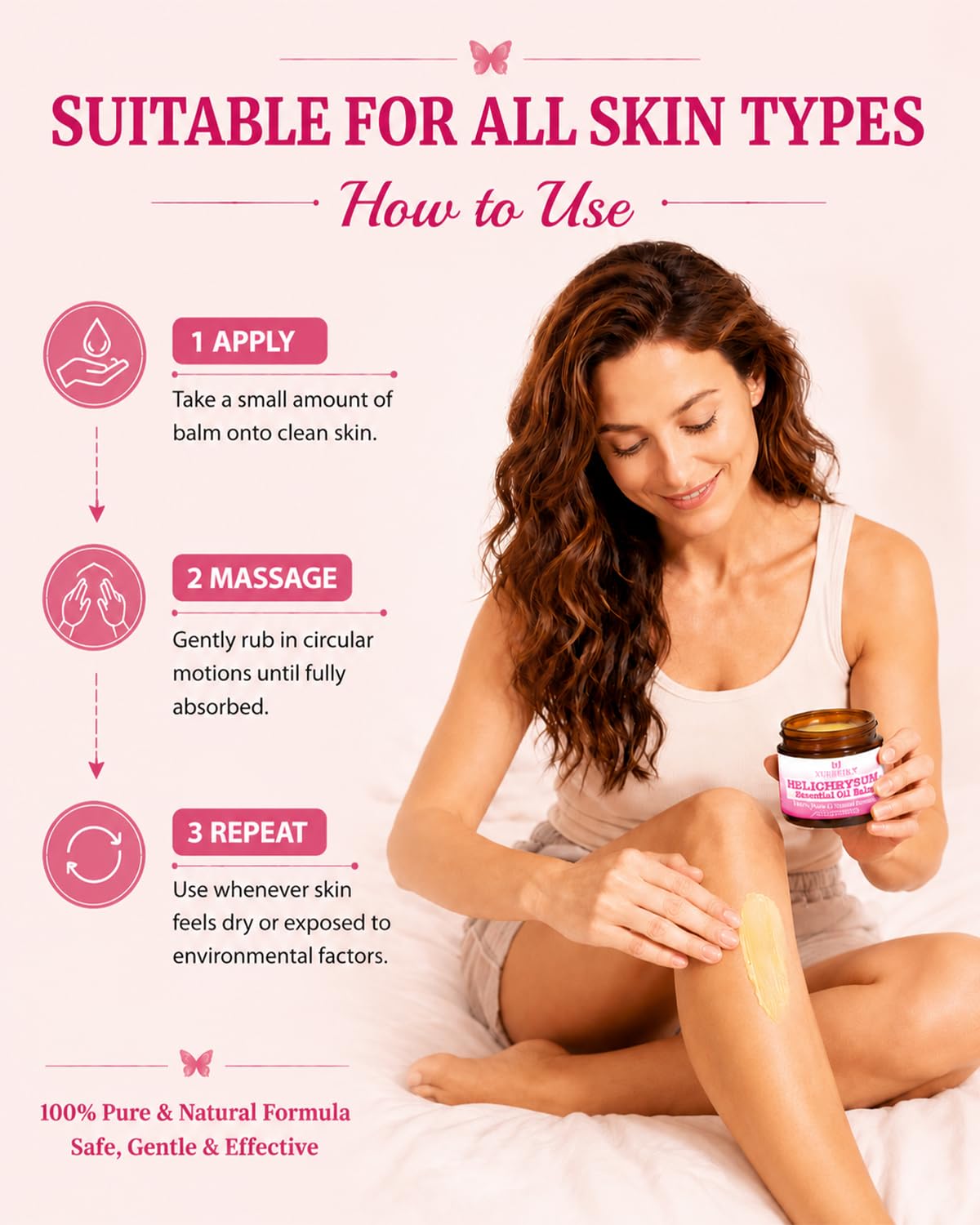 XUEBEIK balm used on face in morning routine, soothing and hydrating benefit