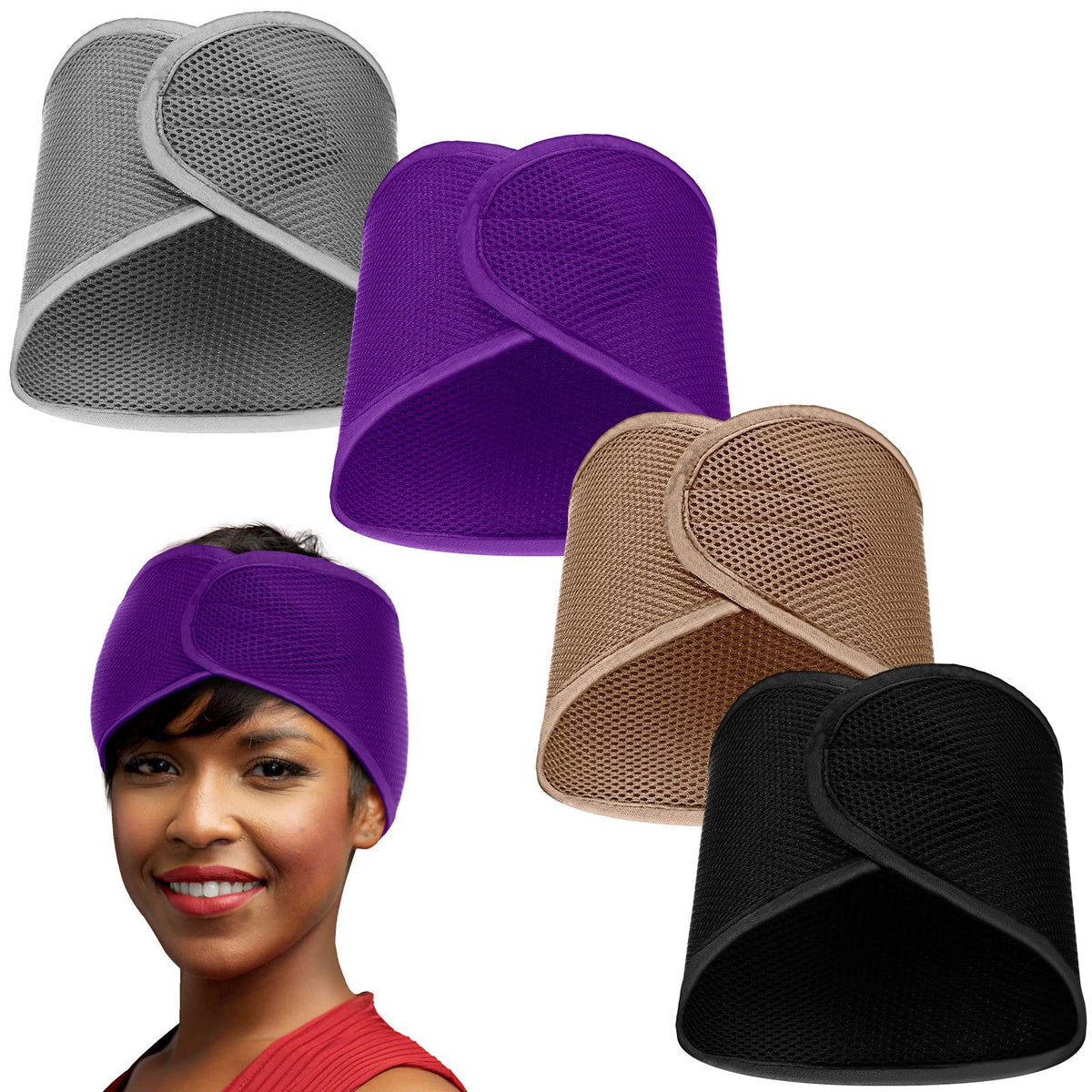 Xuhal front view of four-piece pack showing colors and compact storage benefit
