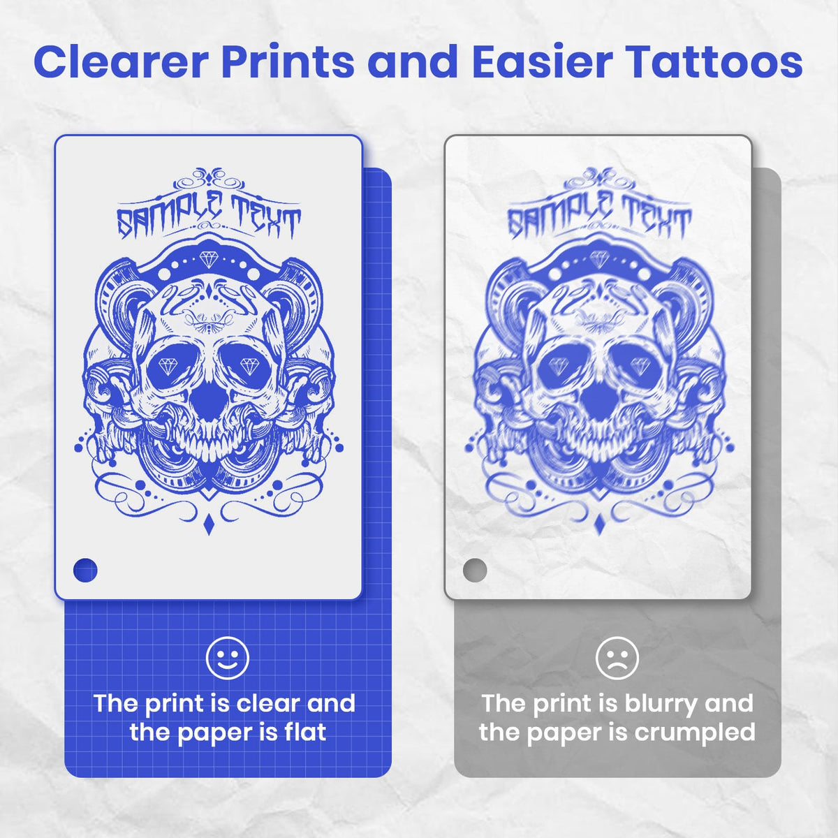 XWKOXWK detail of loading thermal tattoo transfer paper, quick reload benefit for artists