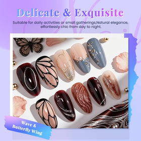 XZMeiLun applied nails on hands lifestyle view enhancing outfit appeal