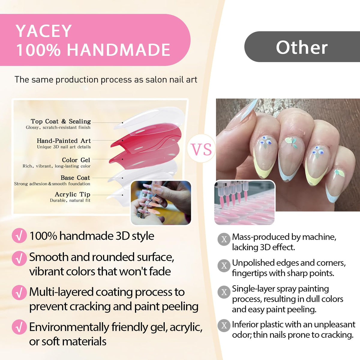 Yacey cat-eye sheen reflecting light for a shifting shimmer effect