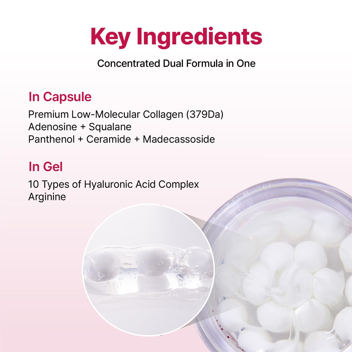 YADAH creamy scoop with capsules showing fast-melting hydrating texture