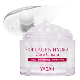 YADAH front packaging showing collagen cream for visible smoothing