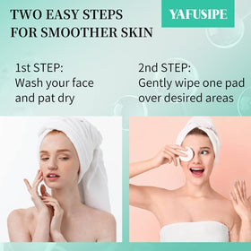 YAFUSIPE pad in hand applying to face for easy use