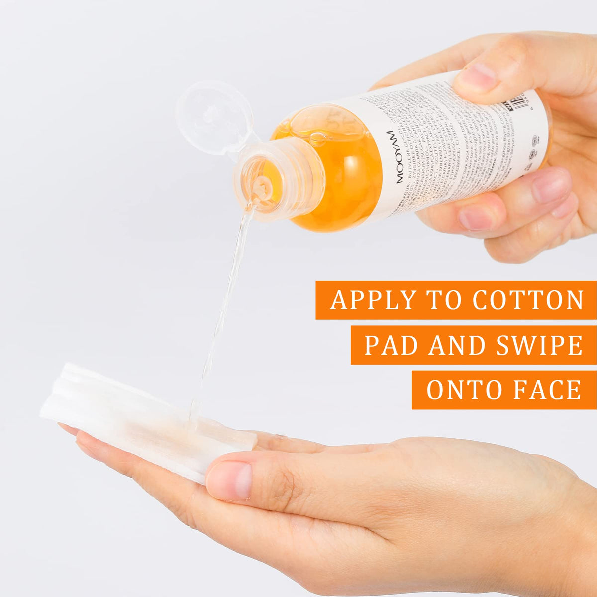 YAFUSIPE bottle beside everyday items showing 3.4 oz size and portability benefit