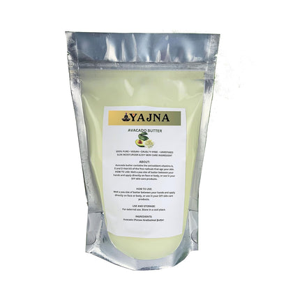 Yajna avocado butter front jar showing label and clean packaging for easy use
