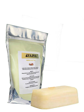Applying Yajna mango butter to hand to demonstrate deep skin softening