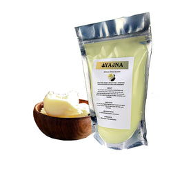 Yajna close-up of creamy shea butter texture highlighting smooth consistency