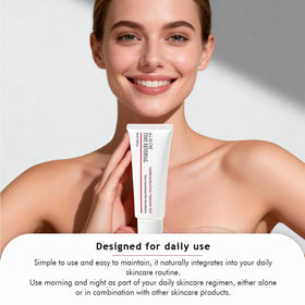YAKINI Koriderm on bathroom vanity lifestyle shot suggesting daily skincare routine benefit