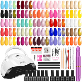 YALSYNY front packaging showing full kit contents for easy home manicures