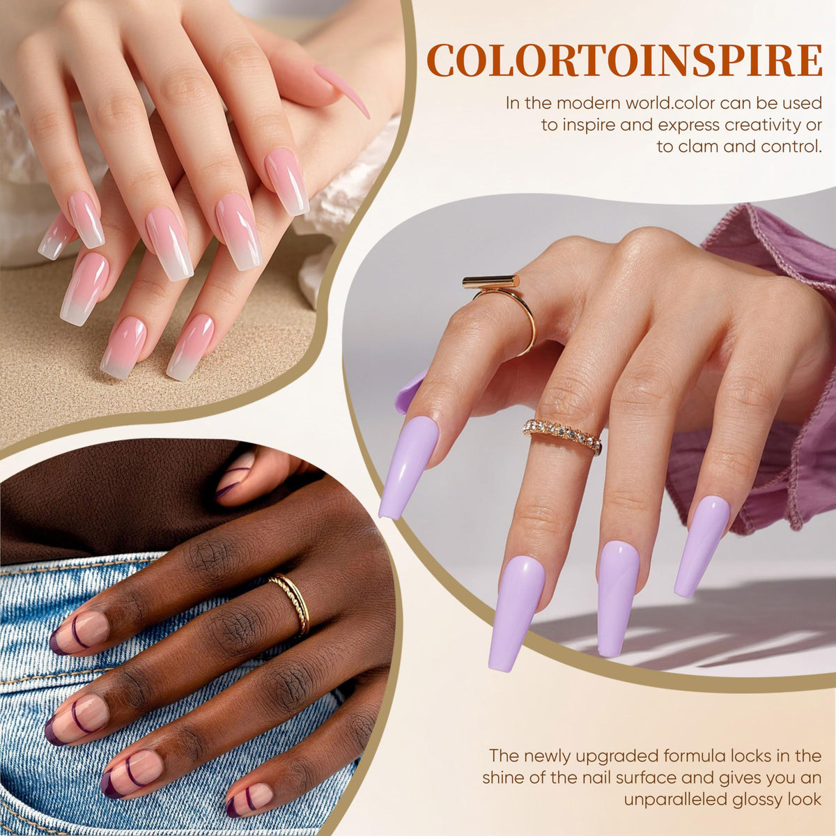 YALSYNY manicure in use lifestyle scene showing salon-quality results at home