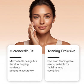YAMVXIC PurevLab subtle before and after showing natural, streak-free bronze benefit