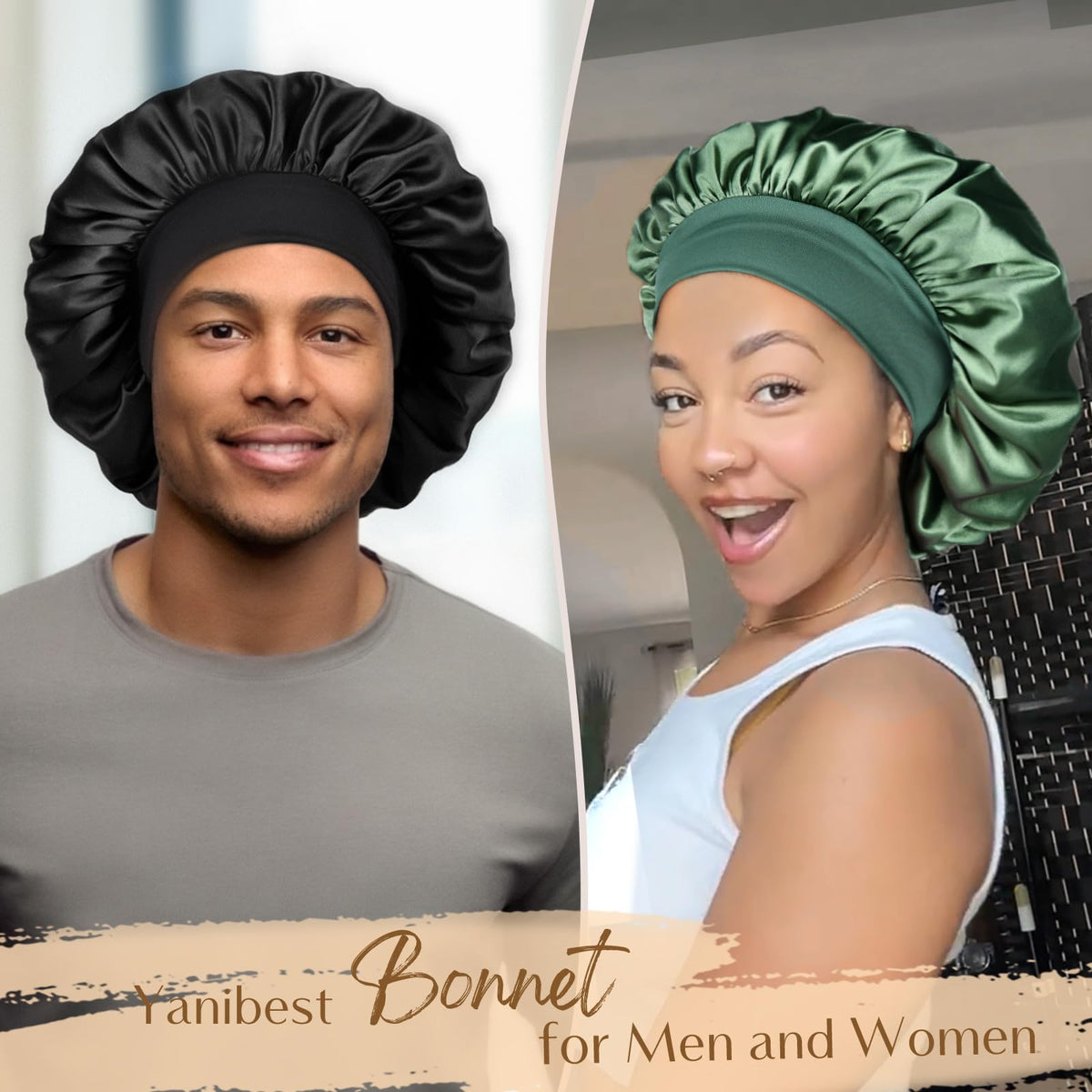YANIBEST closeup of soft wide elastic band providing comfort and secure fit benefit: no forehead marks