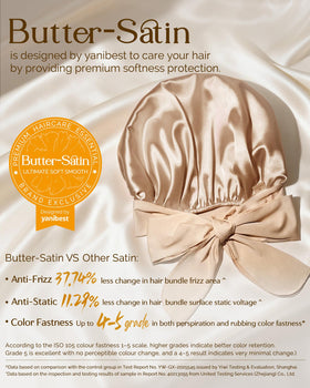 YANIBEST close-up satin texture highlighting soft, low-friction fabric
