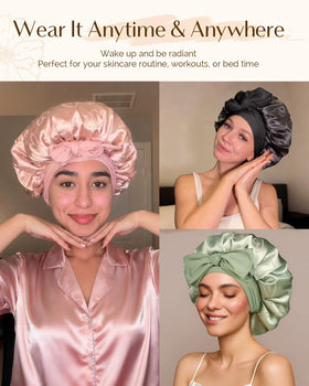 YANIBEST double-layer reversible bonnet demonstrating two smooth sides