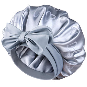 YANIBEST bonnet front view showing smooth satin and secure fit benefit